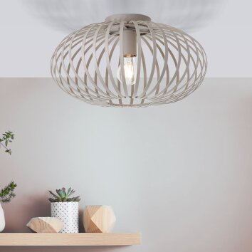 Brilliant BREMEN Ceiling Light grey, 1-light source