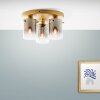 Brilliant OSAKI Ceiling Light gold, 3-light sources
