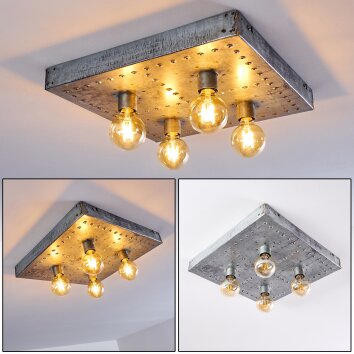 OCTORARO Ceiling Light silver, 4-light sources