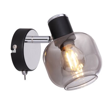 Globo ORNELA Wall Light black, 1-light source