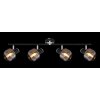 Globo ORNELA Ceiling Light black, 4-light sources