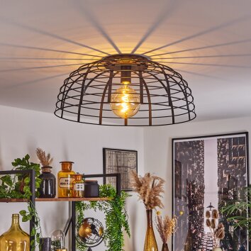 RIVERS Ceiling Light black, 1-light source