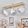 CHETICAN Ceiling Light LED Ecru, 3-light sources