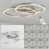 OVASTA Ceiling Light LED matt nickel, 1-light source, Remote control