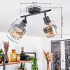 WIGAN Ceiling Light black, 2-light sources