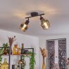 WIGAN Ceiling Light black, 2-light sources