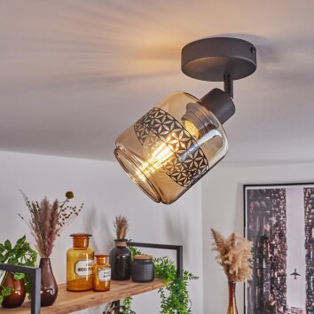 WIGAN Ceiling Light black, 1-light source