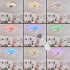 LITHGOW Ceiling Light LED silver, 2-light sources, Remote control, Colour changer