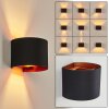 BADAJOZ Wall Light copper, black, 1-light source
