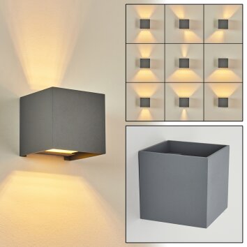 BADAJOZ Wall Light grey, 1-light source