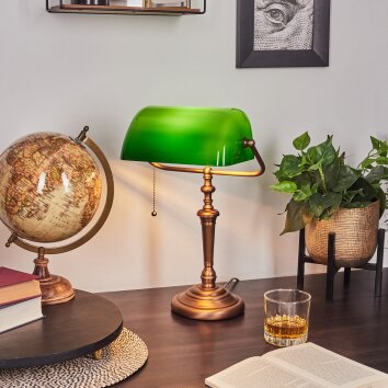 ARGYLE Table lamp bronze, 1-light source
