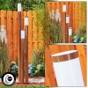 GABORONE path light brown, Wood like finish, 3-light sources
