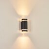 INGLEWOOD Outdoor Wall Light black, 2-light sources
