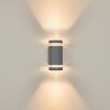 INGLEWOOD Outdoor Wall Light silver, 2-light sources