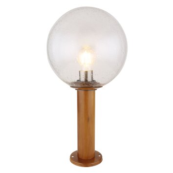 Globo OSSY path light Wood like finish, 1-light source