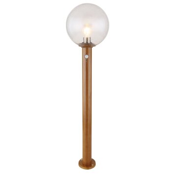 Globo OSSY path light Wood like finish, 1-light source, Motion sensor