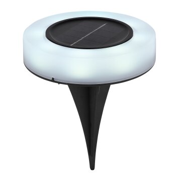 Globo Set of 2 solar lights LED black, 8-light sources