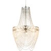 Globo STROMBOLI chandelier chrome, clear, 3-light sources