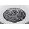 Reality VISBY fan LED chrome, 1-light source, Remote control