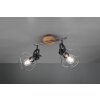 Sundsvall Ceiling Light Dark wood, black, 2-light sources