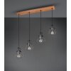 Sundsvall Pendant Light brown, black, 4-light sources