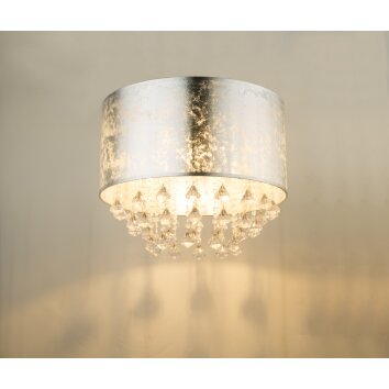 Globo AMY Ceiling Light silver, 1-light source