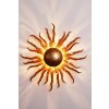 Holländer Sonne wall light gold, brass, 2-light sources