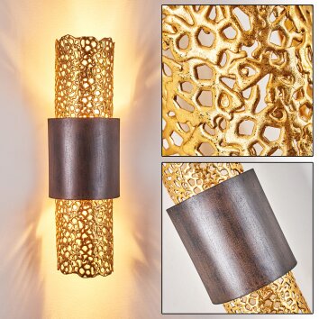 Holländer PALAZZO wall light gold, brass, 2-light sources