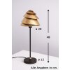Holländer SNAIL ONE table lamp brown, gold, 1-light source