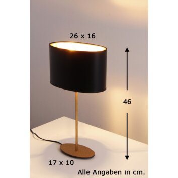 Holländer MATTIA table lamp gold, brass, 1-light source