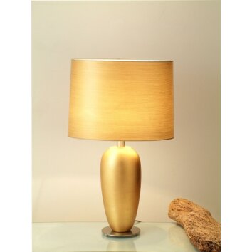 Holländer OMEGA OVAL table lamp gold, 1-light source