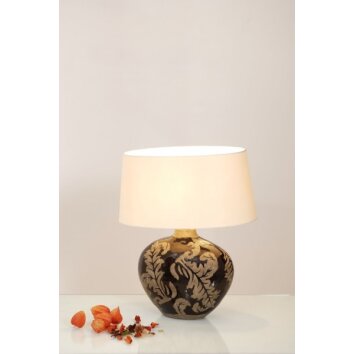 Holländer TOULOUSE OVAL table lamp brown, gold, black, 1-light source