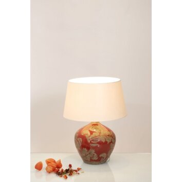 Holländer TOULOUSE table lamp grey, red, 1-light source