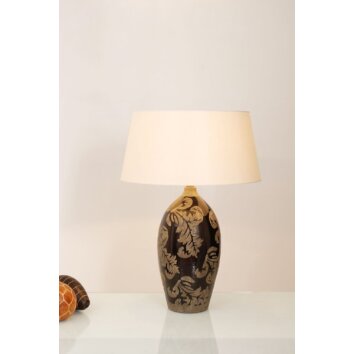 Holländer TOULOUSE table lamp brown, gold, black, 1-light source