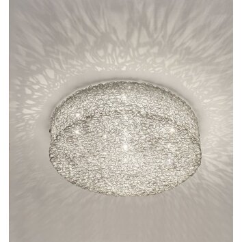 Holländer RIFUGIO ceiling light silver, 10-light sources
