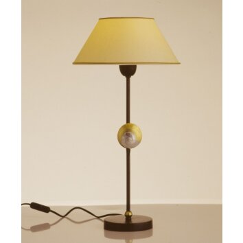Holländer SNAIL THREE table lamp brown, gold, white, 1-light source