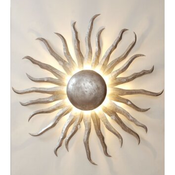 Holländer SONNE GIGANTE wall and ceiling light silver, 2-light sources