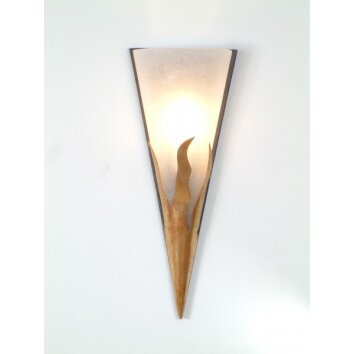 Holländer LUCE wall light brown, gold, 1-light source
