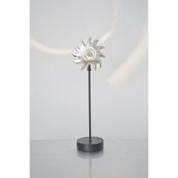 Holländer PICCOLA SOLE table lamp black, silver, 1-light source