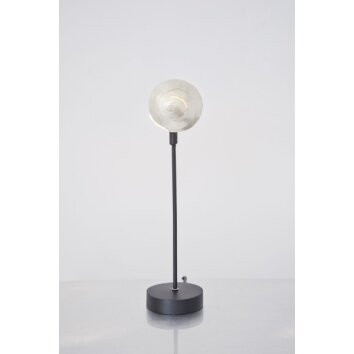 Holländer PICCOLA NAUTILO table lamp black, silver, 1-light source