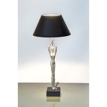 Holländer BALLERINO table lamp black, silver, 1-light source
