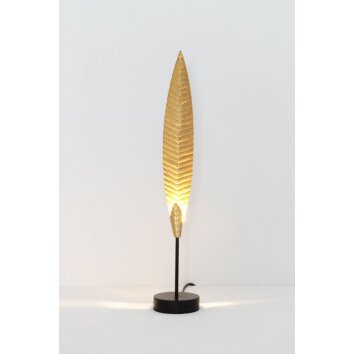 Holländer PENNA table lamp brown, gold, black, 1-light source