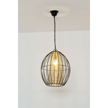 Holländer CAPELLO pendant light gold, black, 1-light source