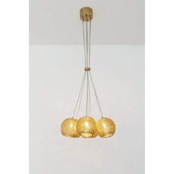 Holländer CARILLON hanging light gold, 7-light sources