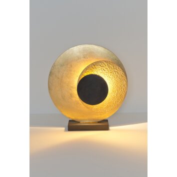 Holländer LABOCCA Table Lamp LED brown, gold, black, 2-light sources