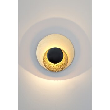 Holländer LABOCCA Wall Light LED gold, black, 2-light sources