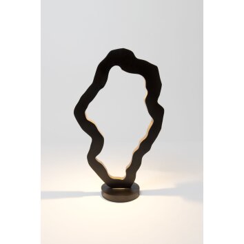 Holländer INFERNALE Table lamp LED brown, gold, black, 1-light source