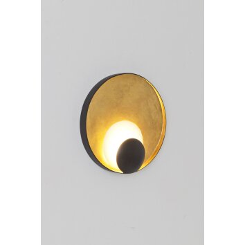 Holländer STARE Wall Light LED brown, gold, black, 1-light source
