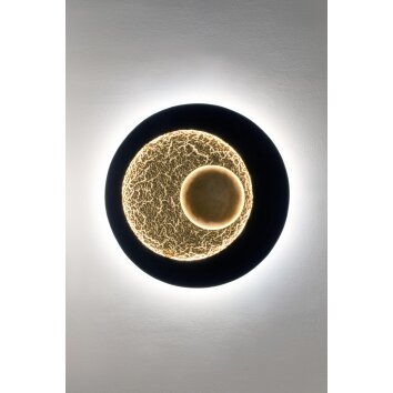 Holländer URANO Wall Light LED brown, gold, black, 1-light source