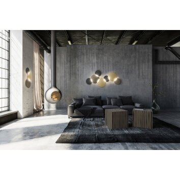 Grossmann CIRC Ceiling Light LED bronze, brass, 1-light source